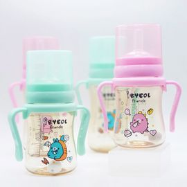 [I-BYEOL Friends] 200ml, PPSU, Nipple-Straw cup, Juju-Pink _ Weighted Straw, PPSU, BPA Free _ Made in KOREA
